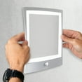thumbnail image 4 of Zadro Fogless LED Light Shower Mirror with Wall Mount and Rechargeable, 4 of 11