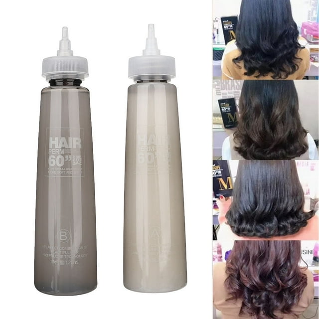 Hair Perm Water, Hair Perm Liquid, Neutral Beautiful Reusable 2Pcs For Hair Salon Home Use