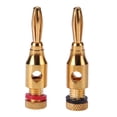thumbnail image 4 of Conectores Cable Altavoz Audio Musical Banana Chapados en Oro 2 Uds., 4 of 4