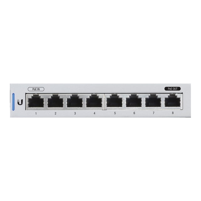 Ubiquiti Commutateur UniFi US-8 Commutateur Géré à 8 Ports avec Passage PoE, 1 Paquet