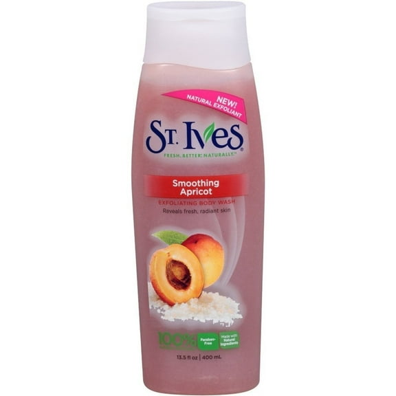 St Ives Body Wash 13.5 Ounce Smoothing Apricot (399ml) (2 Pack)