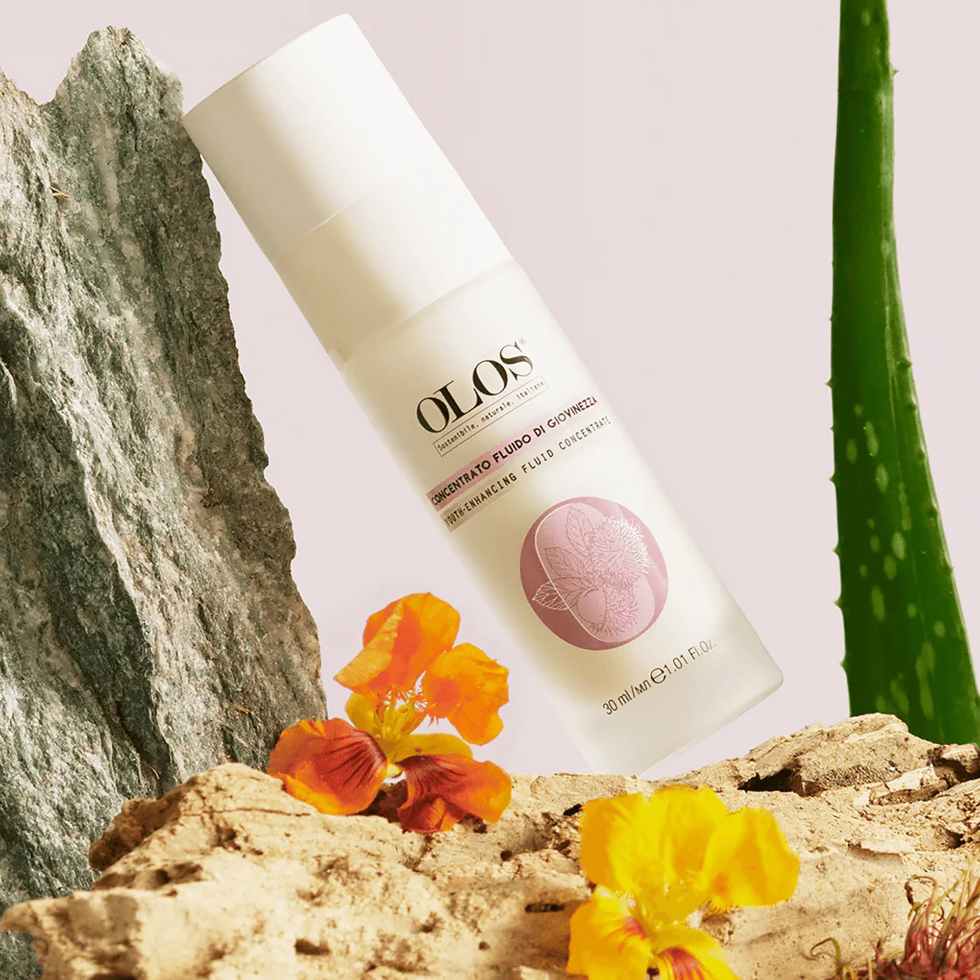 Olos Youth-Enhancing Fluid Concentrate, Skin Tightening Face Serum, 1.01 oz