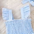 thumbnail image 6 of TAmten Baby Girl Summer Clothes 3Month Cute Ruffle Tops Dress Shorts Outfits Set Infant Toddler Shrit Bloomers Princess Outfit(Light Blue,4-5 Years), 6 of 7