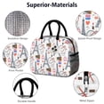 thumbnail image 4 of Insulated Lunch Bag Women Reusable Cute Tote Lunch Box for Adult Men Leakproof Cooler Lunch Bags for Weekend Picnic/Beach Party (Tower ), 4 of 7