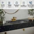 thumbnail image 2 of Karran Usa CCU200GG Cinox 27-1/2" Oval Stainless Steel Undermount Bathroom Sink - Gunmetal, 2 of 7