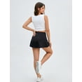 thumbnail image 4 of Pinspark Women's High Waisted Pleated Tennis Skirt Lightweight Active Golf Skort with Pockets Built-in Shorts for Pickleball Workout Running Casual Wear, 4 of 6