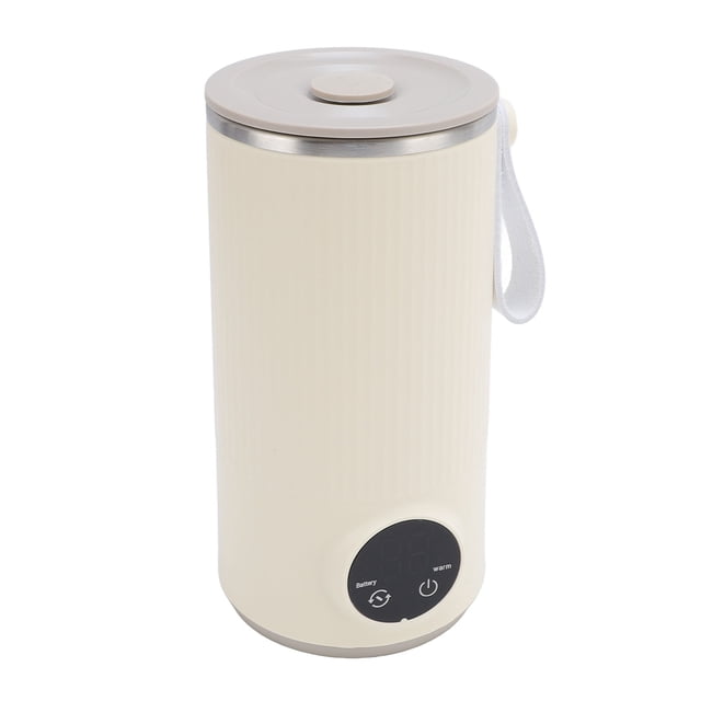 Travel Bottle Warmer Mixer, Rechargeable Automatic Mixing Cordless Bottle Warmer Stable Heating Technology for Outdoor