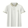 thumbnail image 1 of PEZHADA Mens Summer New Sleeves Fashion Lapel Blouse Top, 1 of 4