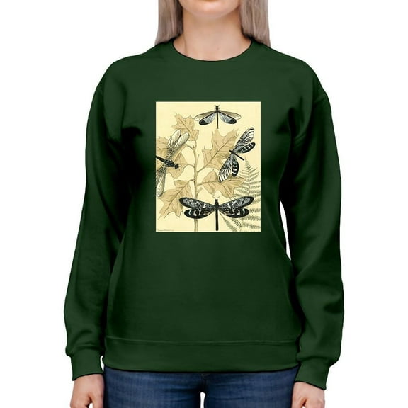 Spa Dragonflies In Nature Sweatshirt Women -Megan Meagher Designs, Female 5X-Large
