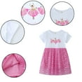 thumbnail image 1 of AJZIOJIRO Robe Décontractée pour Tout-Petites Filles, Robe en Tulle à Imprimé Douce et Adorable, Robe d'Été Simple et Ample pour Enfants, 1 of 9