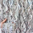 thumbnail image 1 of Nvzi Paquete de 5 cortinas de papel de aluminio plateado para fiestas, 3,3 pies x 6,6 pies, telón de fondo ondulado para fotomatón, cortinas de flecos de papel de aluminio , estilo estrella, 1 of 4