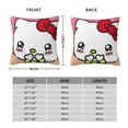 thumbnail image 2 of Hello Kitty Pillow Cover, Square Throw Pillow Cases For Couch Sofa Bed Living Room,Home Decorative, 12"X12", 2 of 9