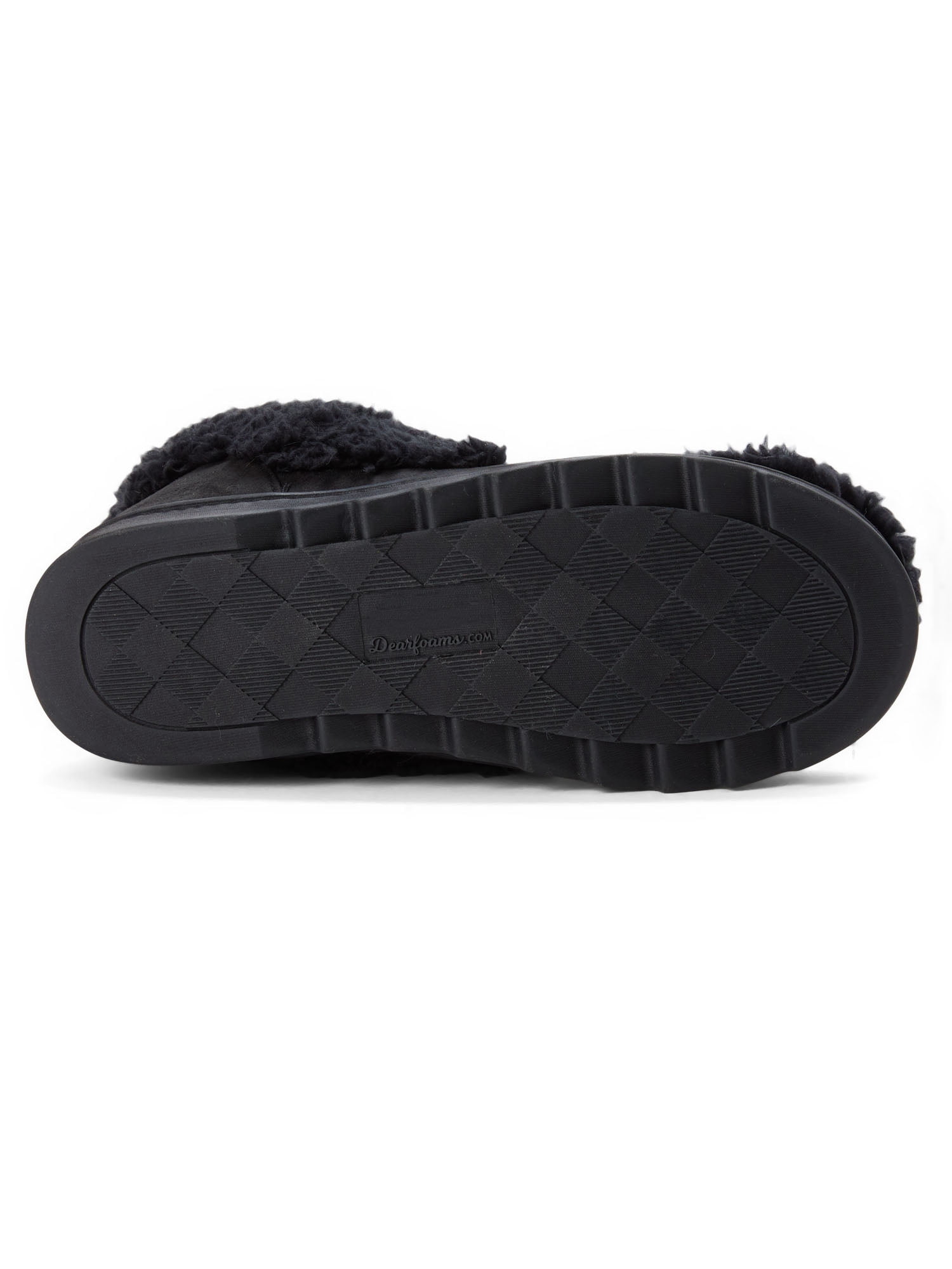 Dearfoams Cozy Comfort Women's Lace Up Teddy Slipper Booties