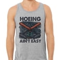 thumbnail image 2 of Hoeing Ain't Easy Tank Top Unisex Medium Grey, 2 of 5
