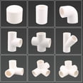 thumbnail image 2 of Accesorios de tubería de PVC blanco de 20/25/32 mm, codo recto, conector en T, adaptador de tubería de agua, juntas de 3, 4, 5 y 6 vías, 2 of 5