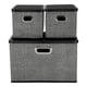 thumbnail image 1 of Cajas De Almacenamiento Select Home  Home Negro Set 3, 1 of 3