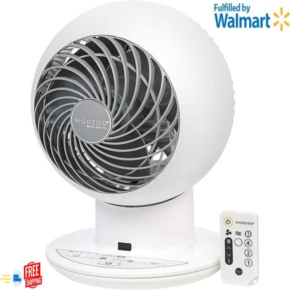Woozoo Circulateur d'Air Oscillant à 5 Vitesses avec Télécommande
