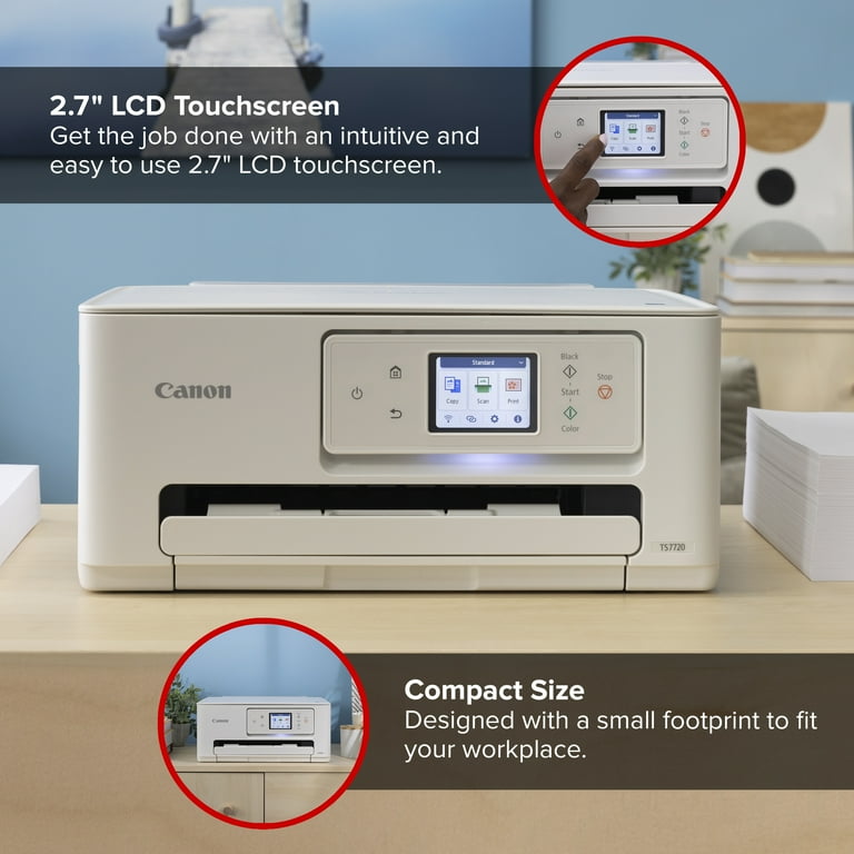 Canon PIXMA TS7720 All-in-One Inkjet Printer with Copier, Scanner