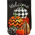 thumbnail image 3 of Briarwood Lane Patterned Pumpkin Stack Burlap Garden Flag, 3 of 4