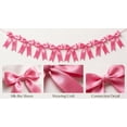 thumbnail image 4 of 1 Pack 8 Hot Pink Bow Garland, Pre - Strung Satin Ribbon Bows Decoration, for Baby Shower Birthday Wedding Party Nursery Decor - Chic Bright Pink Bow Banner with 8 Bows, Versatile for Indoor Outdoor, 4 of 6