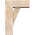 thumbnail image 3 of Ekena Millwork 7 1/2"W x 18"D x 26"H Traditional Block Smooth Bracket w/ Offset Brace, Douglas Fir, 3 of 25