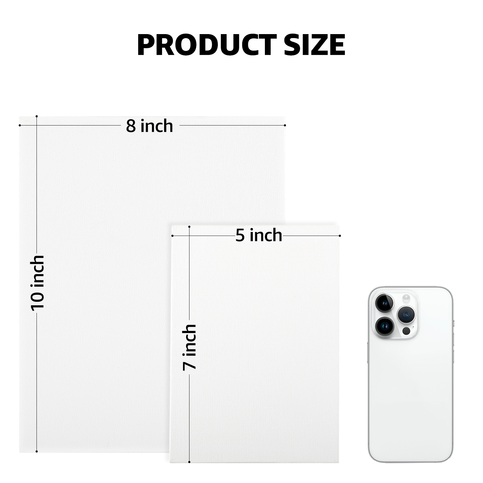 MaxGear Canvas Panels 5x7 Inch, 12 Pack, 100% Cotton photo 6