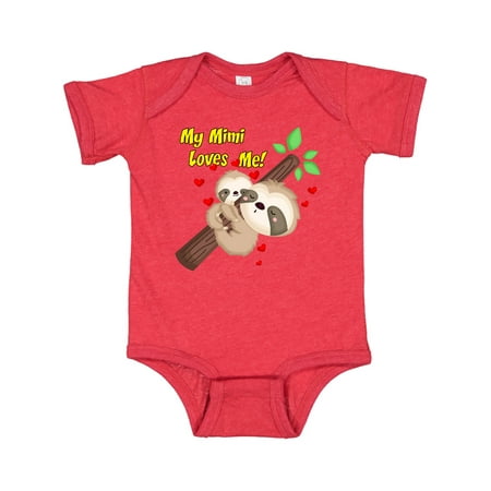 

Inktastic My Mimi Loves Me Gift Baby Boy or Baby Girl Bodysuit