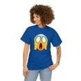 thumbnail image 3 of Scream emoji graphic t shirt smiley face t shirt Unisex Heavy Cotton Tee, 3 of 8