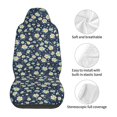 thumbnail image 5 of Zufioo Daisy Floral B Full Set Car Seat Covers with Soft Padding 2PCS Universal Auto Front Seats Protector Fits Cars, SUVs, Sedans, and Trucks, 5 of 7