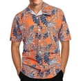 thumbnail image 3 of Chemise Hawaïenne pour Homme à Manches Courtes Imprimée, Boutonnée, Chemises d'Été de Plage, 3 of 7