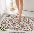 thumbnail image 3 of Boho Red Floral Door Mat&nbsp;Indoor Outdoor Entrance, Non Slip Rug for Kitchen Bathroom Entryway Rug, Farmhouse Rustic Flower Leaf Plant Washable Doormat Floor Mat for Office Home Decor 24x36 Inch, 3 of 8