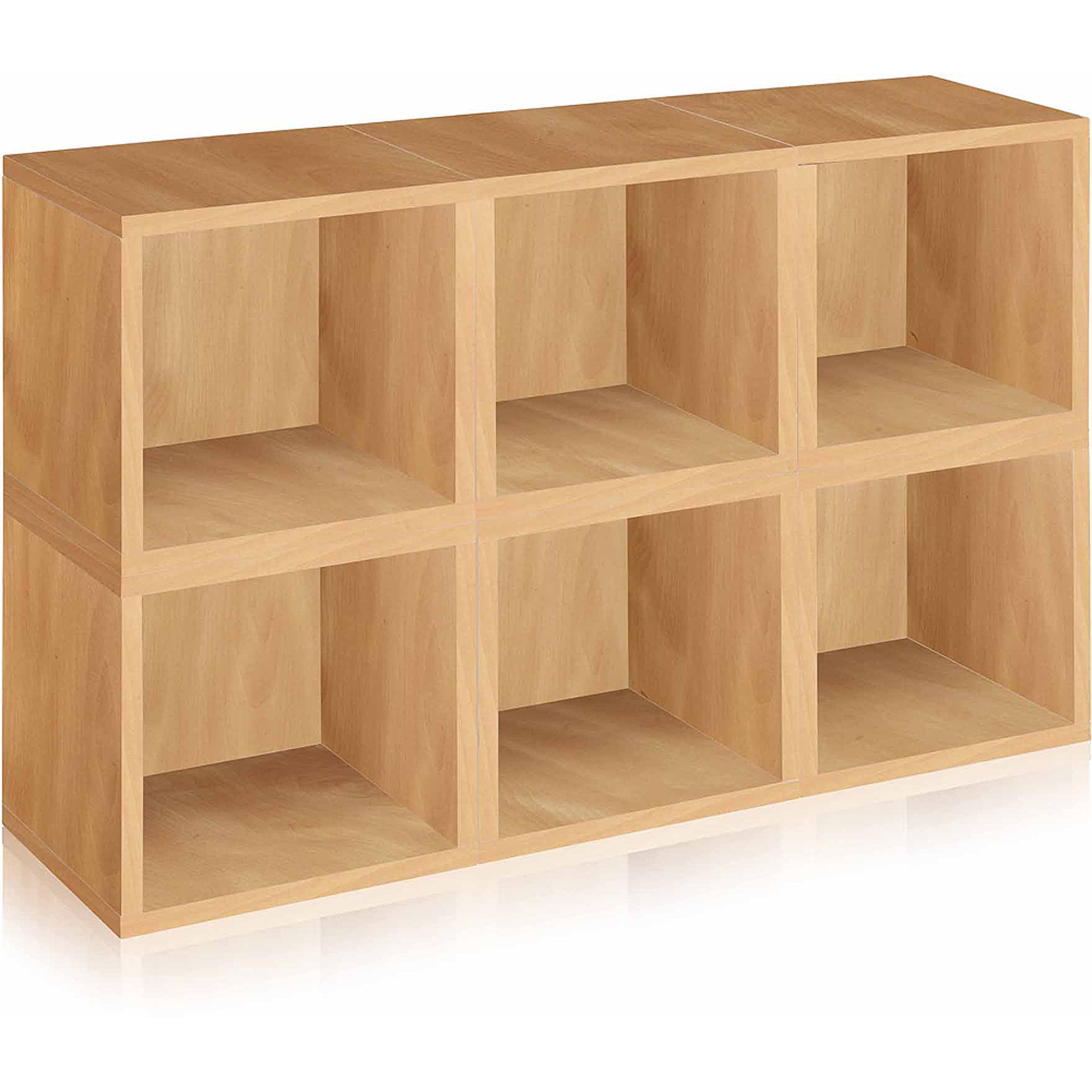 Way Basics Eco Stackable Modular, Stackable Wooden Storage Cubes With Doors