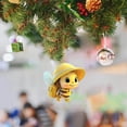 thumbnail image 6 of Utoimkio Cute Bee Christmas Ornaments 2024 Christmas Gifts for Kids Christmas Tree Ornaments,Acrylic Xmas Tree Hanging Decor Party Supplies, 6 of 6