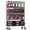Black, variant on IZEUK 5-Tier Wire Shelving Unit with Wheels, Heavy Duty Adjustable Storage Rack, 1750 lbs Capacity, 47.2" W x 17.7" D x 76.7" H, Chrome