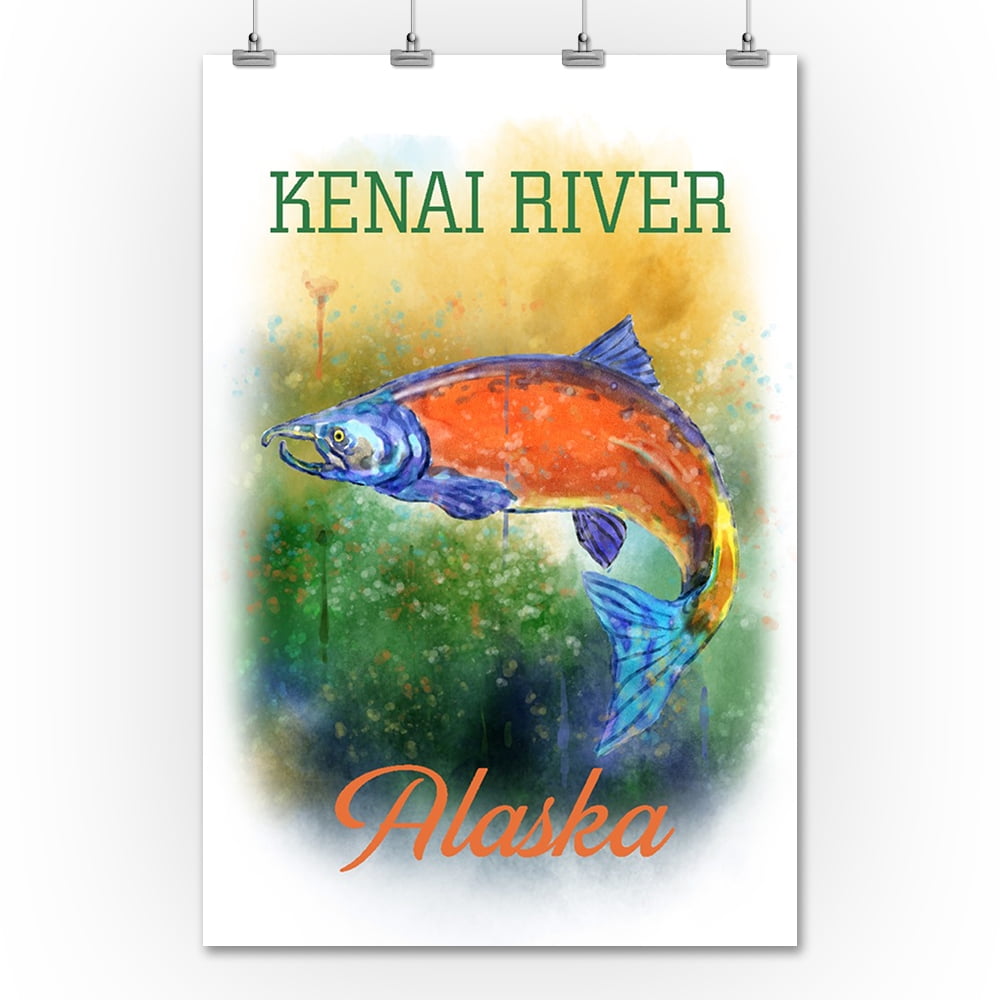 Gill Netters Best Salmon Case Label (24x36 Giclee Gallery Art Print, Vivid  Textured Wall Decor) 