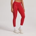 thumbnail image 7 of PISONIC Women Two Pieces Workout Set Tank Top Color Block High Waist Leggings Gym Work Outfits with Pockets, 7 of 7