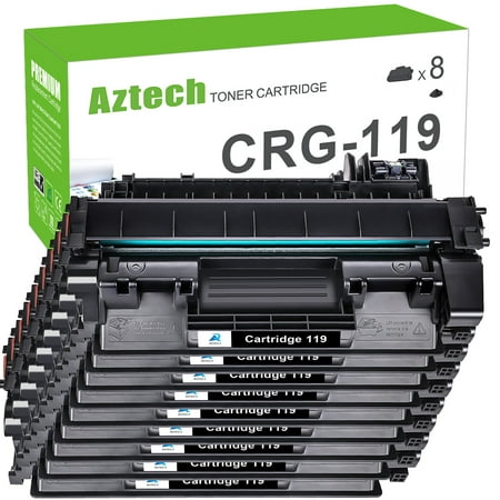 AAZTECH 8-Pack Compatible Toner Cartridge for Canon 119 ImageCLASS MF414dw MF6160dw MF5950dw MF5880dn MF416dw LBP253dw LBP6300dn MF5960dn Printer(Black)