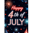 thumbnail image 4 of Patriotic Design Happy 4th of July Banner Firework Decoration Flag Theme Celebration for Independence Day Party Outdoor Event Holiday Display, 4 of 7