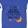thumbnail image 3 of Inktastic I Love My Big Brother to the Moon and Back Gift Baby Boy or Baby Girl Bodysuit, 3 of 4