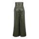 thumbnail image 5 of Pantalones Elásticos de Cintura para las Mujeres de Cintura Alta Plisado Pantalones de Flare con Bolsillos de Color Sólido Casual Saliendo Pantalones Largos, 5 of 6
