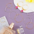 thumbnail image 3 of 280PCS Earring Beading Hoops, 4 Sizes Gold/Silver Plated Hoop Earring Findings, Open Hoops, Metal Earring Rings, Round Earring Beading Decorative Accessories for DIY Jewelry Making, Parties, 3 of 5