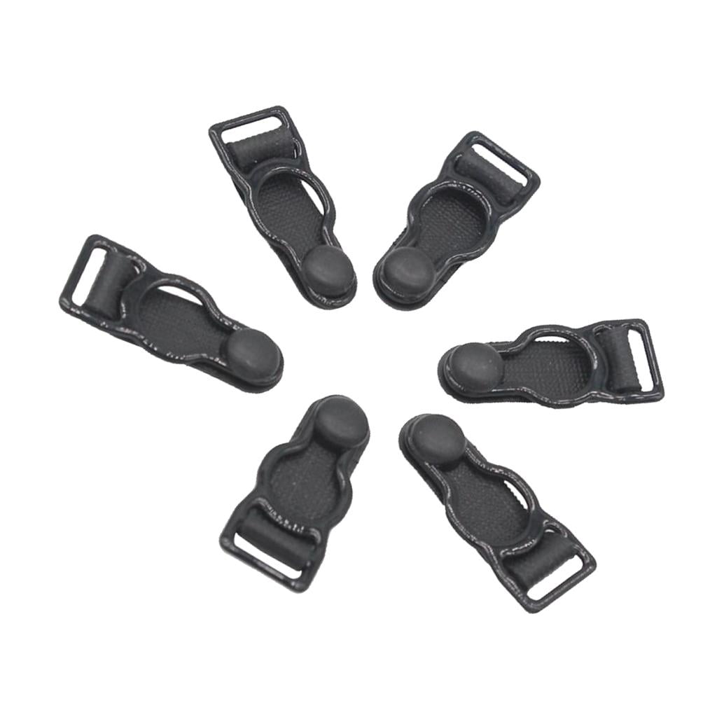 Lot De 20 Clips De Jarretelles / Boucles De Corset – Noir, Alliage – Mercerie Couture – NEUF