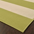 thumbnail image 3 of HomeRoots 507336 5 x 8 ft. Green Geometric Stain Resistant Indoor & Outdoor Rectangle Area Rug, 3 of 5