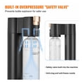 thumbnail image 4 of Sparkling Water Maker, Soda Maker Machine for Home Carbonating, Seltzer Water Starter Kit with 2 Bottles, CO2 Cylinder Compatible, Black, 4 of 6