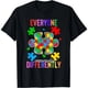 thumbnail image 1 of Camiseta de Mujer Maestra Azul Autismo - Todos Nos Comunicamos de Forma Diferente, 1 of 7