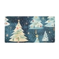 thumbnail image 2 of Bath Mat Soft Plush Non-Slip Absorbent Bathroom Rugs 39"x20" Christmas Tree, 2 of 8