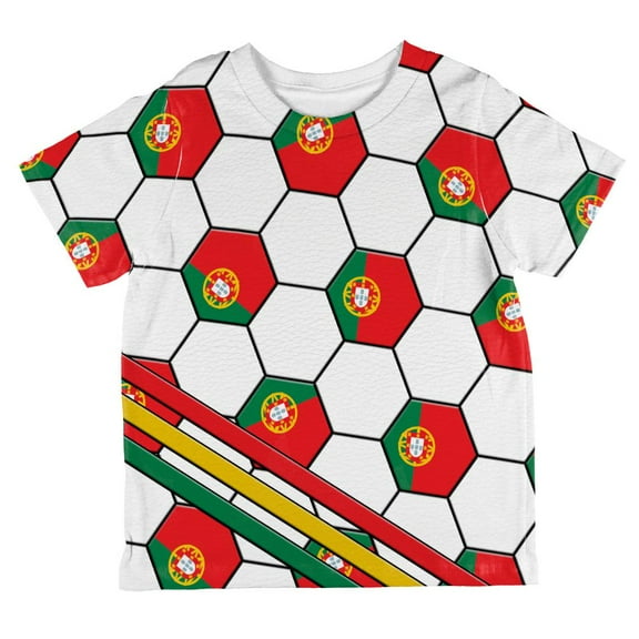 World Cup Portugal Soccer Ball All Over Toddler T Shirt Multi 4T