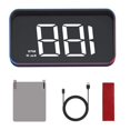 thumbnail image 1 of M2 Pantalla Frontal HUD Universal para Coche, Proyector de Velocidad Delgado para Salpicadero, Brillo Automático para Todos los Vehículos, 1 of 1