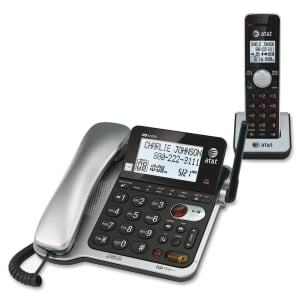 AT&T Expandable Corded/Cordless Phone with Answering System & Caller ID/Call Waiting, CL84102 DECT (Best Corded Cordless Phone)