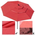 thumbnail image 2 of Yescom 11 Ft 3 Tier Patio Umbrella with Solar LED Crank Tilt Button Yard Home, 2 of 11